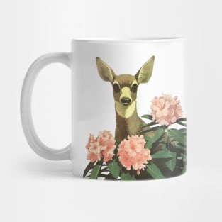 Deers Retro Vintage Floral Pattern Mug